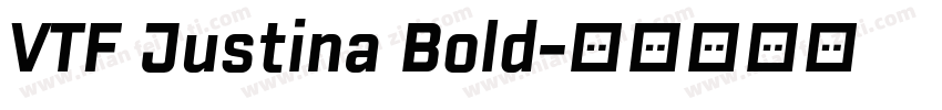 VTF Justina Bold字体转换